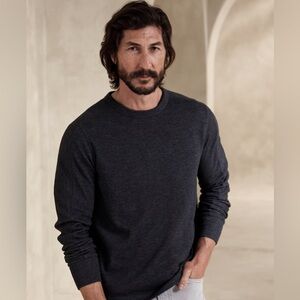 3/$20 Banana Republic Cozy Jersey Long Sleeve Charcoal Grey Sz L